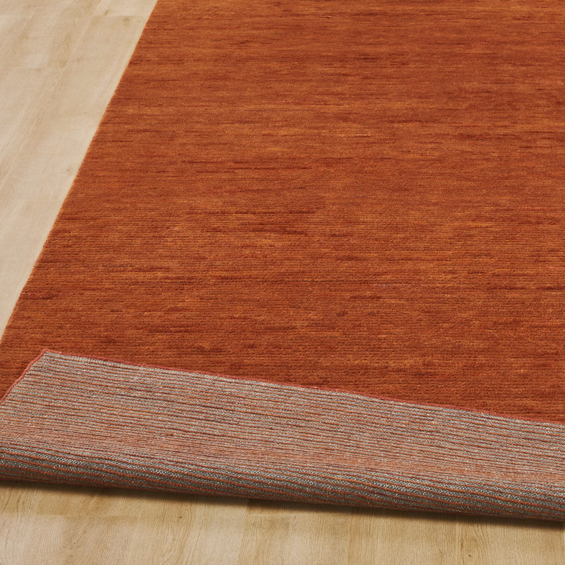Tapis en laine noué à la main Schwenzer Sunset Ember, Rectangulaire 8 pi x 10 pi