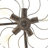 Metal Vintage Fan 5 Bulb Bronze Accent Lamp
