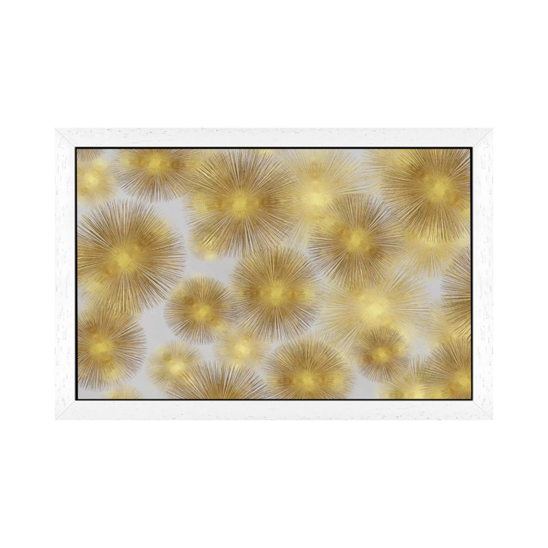 Sunburst Cluster by Abby Young - Print on Canvas, White Floater Framed, 66.04 cm H x 45.72 cm W x 1.91 cm D