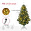 5.91' H Lighted Artificial Pine Christmas Tree