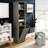 64" Tall Bathroom Organizer With Laundry Hamper - 4 Adjustable Shelves Grey For Narrow Spaces Construction & Hamper, Tall. Practical Storage Solution Small Home Areas