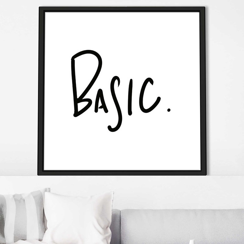 " Basic " by Sd Graphics Studio, Black Floater Frame, 21.5" H x 21.5" W x 2" D