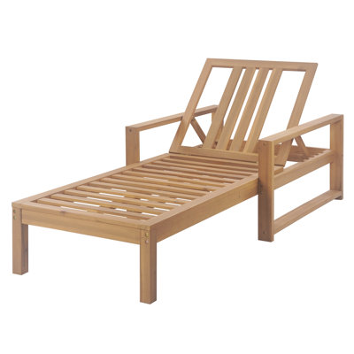 Trexm Outdoor Lounge Chairs, 5-Position Chaise Lounge Outdoor, Patio Chaise Lounge With Cushion & Adjustable Backrest, Pool Lounge Chairs For Backyard, Deck, And Lawn,