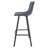 Latitude Run Modern Faux Leather Bar & Counter Stool – Armless PU Seat with Footrest, Iron Legs – Side Chair for Kitchen Island, Home Bar, Pub, Cafe, Dining Room-1033383108