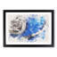 Blue Vinyl Record - Picture Frame Graphic Art Print-56871969-56871970