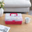 Panier de rangement rose foncé avec plateaux extensibles