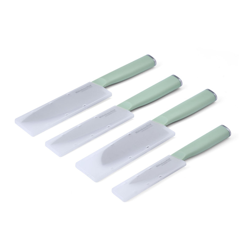 Kitchenaid Classic Chef Knife Set, 4 Piece, Blue/Black/White
