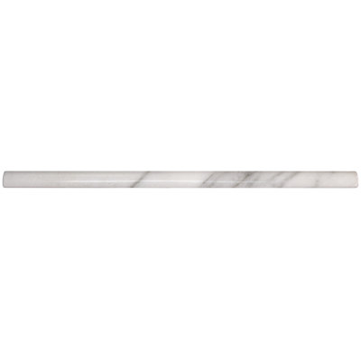 Santorini 0.56 in. x 11.81 in. Polished Ceramic ¼ Round Wall Tile Trim