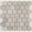 Stone Mosaics Hexagon Honed 2" x 2" Natural Stone Field Tile in Chenille White