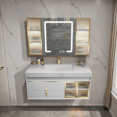 Modern simple light luxury bathroom cabinet