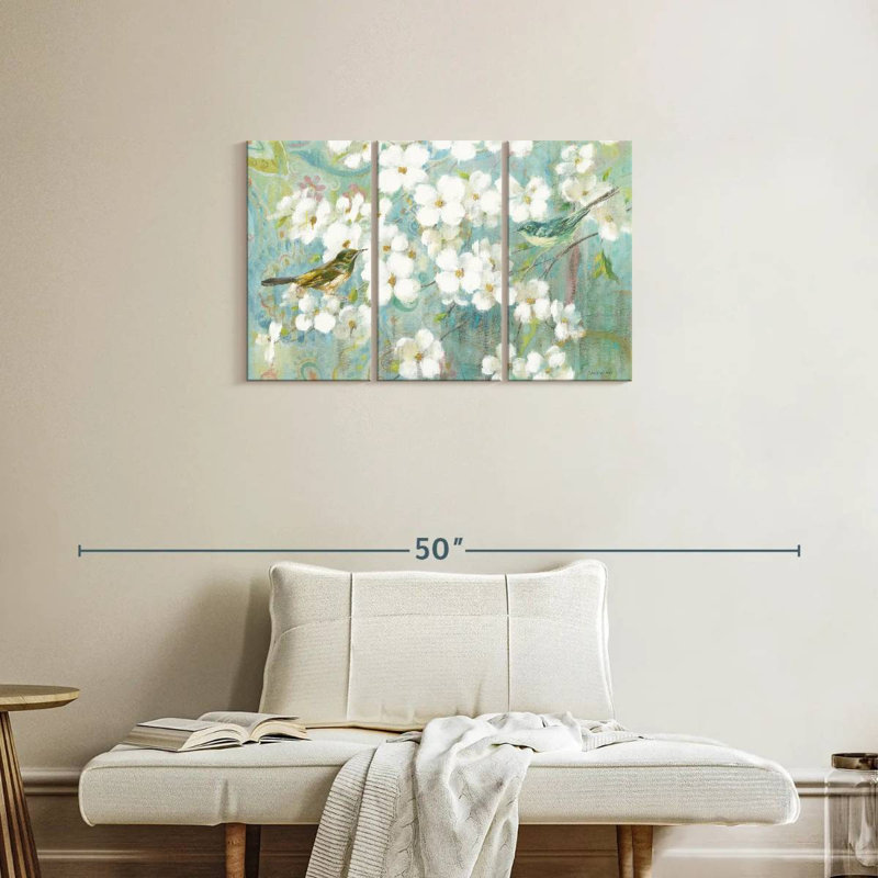Harnek printemps rêve bleu sarcelle, H 20 po x l 33 po
