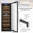 24" 154 Bottle Freestanding Refrigeration Dual Zone Wine Cooler