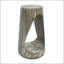 Table de bout MGO avec design creux - gris, texture semblable au bois, sans assemblage-129458333