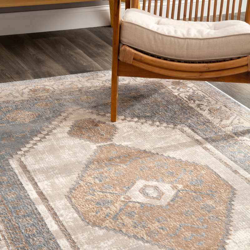 Evelin Southwestern Indoor Rug, Rectangle 4'3" x 6'