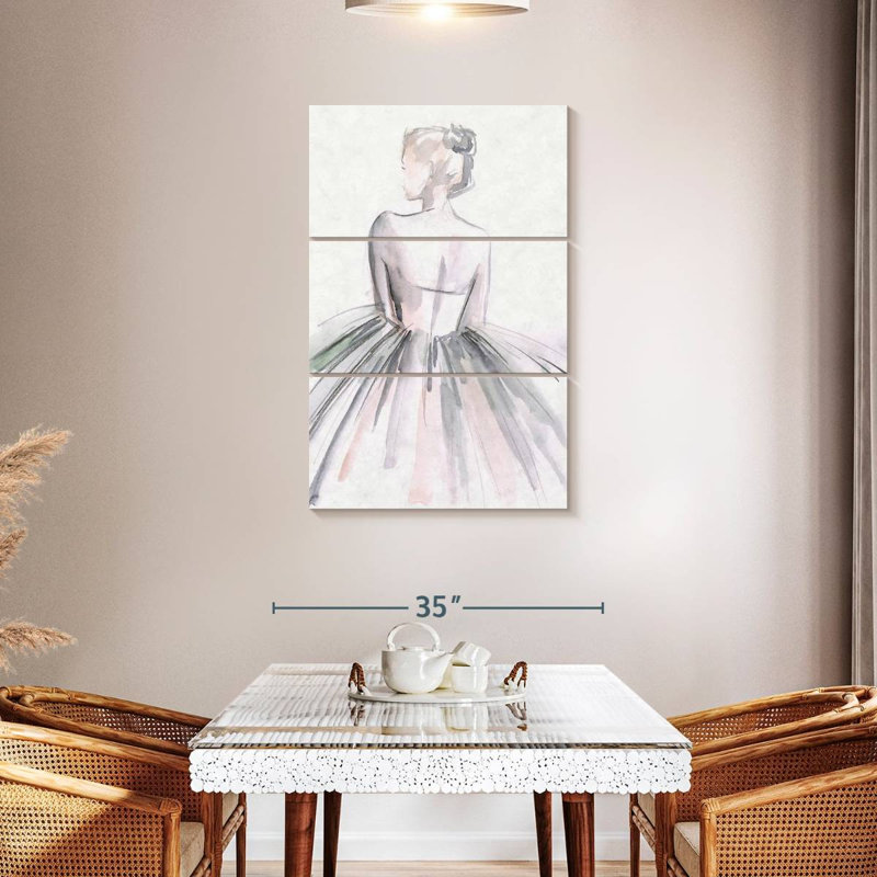 Ballerine Enn Watercolor I, H 74 po x l 48 po
