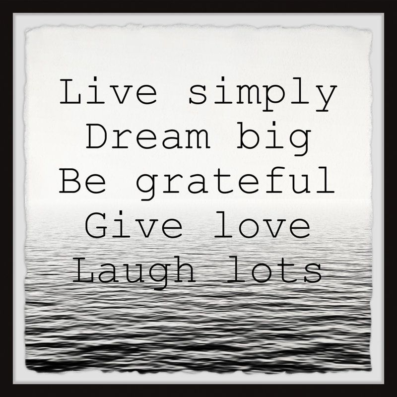 Dream Big And Be Grateful by Marmont Hill - Single Picture Frame Painting, 61cm H x 61cm W x 3.81cm D