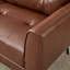 Corvo 61' Faux Leather Flared Arms Loveseat-1375517453