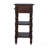 Solid Wood Turned Occasional Table, 1-Drawer, Brown, Table