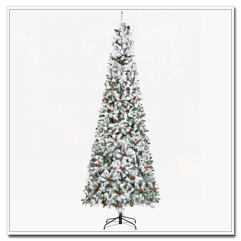 Arbre de Noël artificiel enneigé 9 pi
