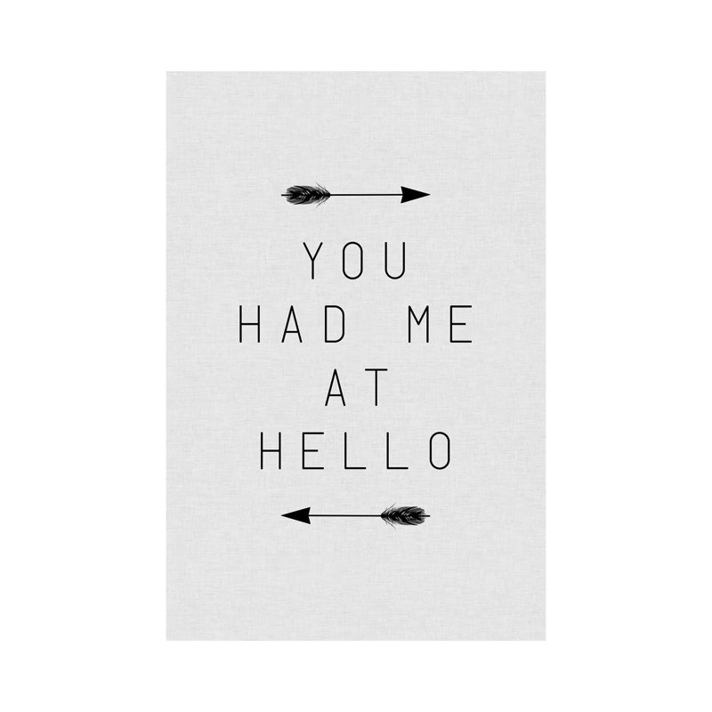 You Had Me Arrow - Wrapped Canvas Print, 152.5 cm H x 101.5 cm W
