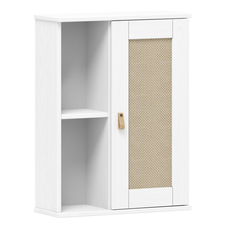 Horncastle Solid Wood 1 - Door Standard Accent Cabinet, White