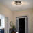 2-Light Flush Mount with Barnwood Accents-2121674589