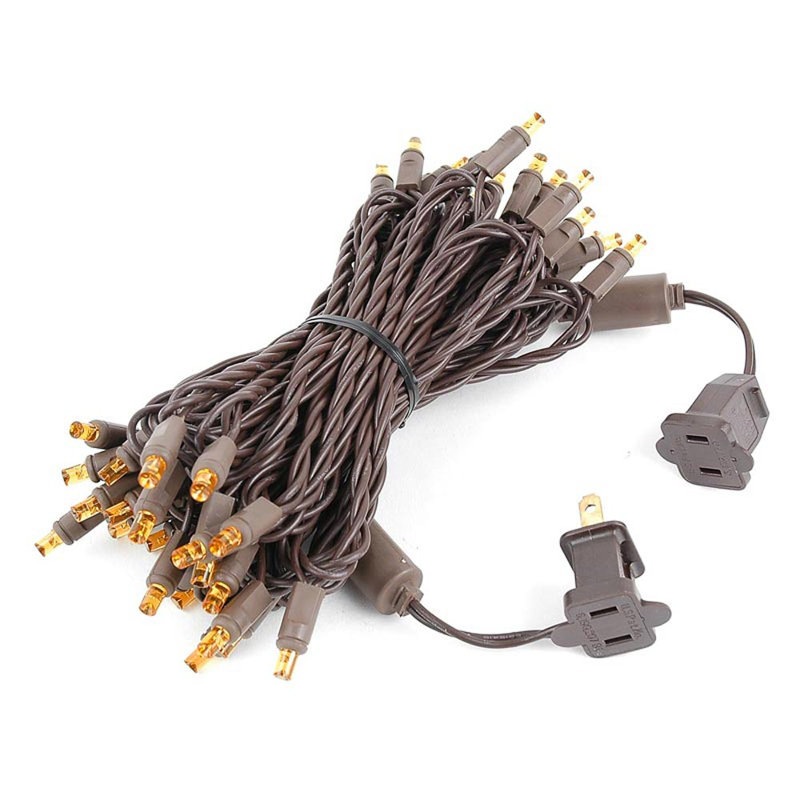 Guirlande lumineuse 50 lumières, Ambre