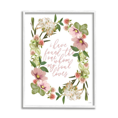 «One Whom My Soul Loves», roses printanières par House Fenway - Art textuel