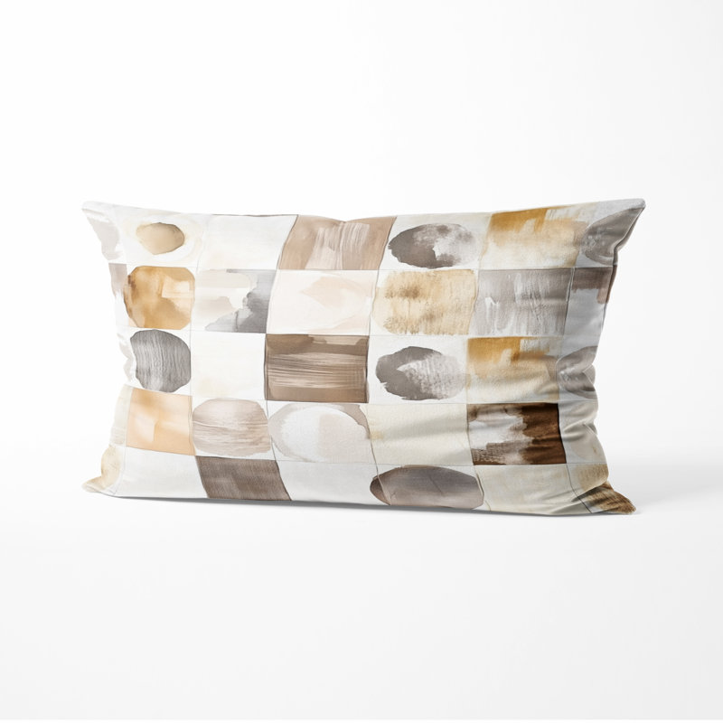 Coussin Patchwork, H 12 po x l 20 po