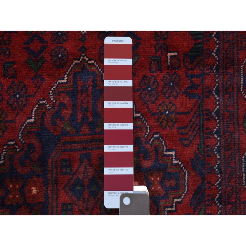 Tapis noué à la main 2 pi 8 po x 13 pi 1 po Khamyab
