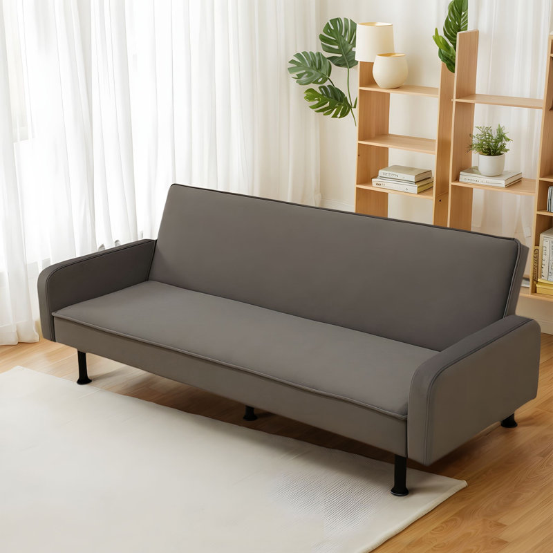 Canapé-lit réglable avec structure en bois massif et tissu respirant - flexible et confortable pour le salon, la chambre à coucher, le bureau