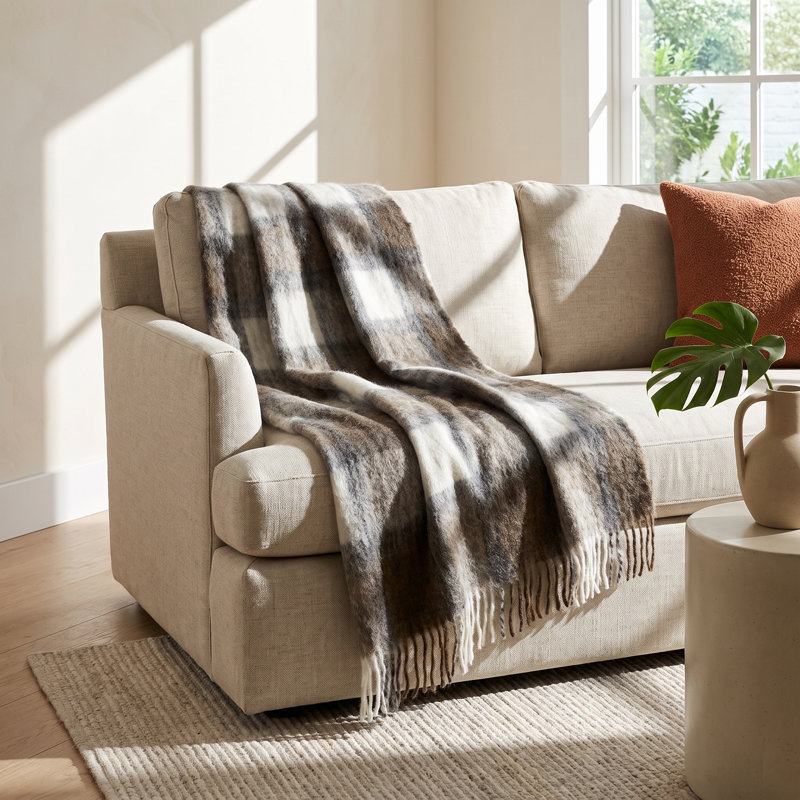 Kennon Hand Woven Throw Blanket, Apache Plaid
