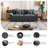 83.9-Inch Modular Sectional In Chenille Fabric-2027211941
