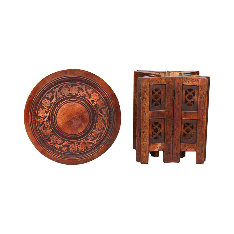 Abbeyville Frame End Table, 30cm H x 30cm W x 30cm D, Mahogany