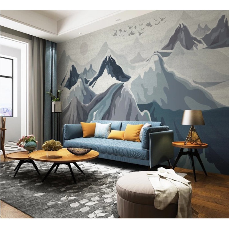 Geometric Shapes Wall Mural, 48.96" L x 75" W