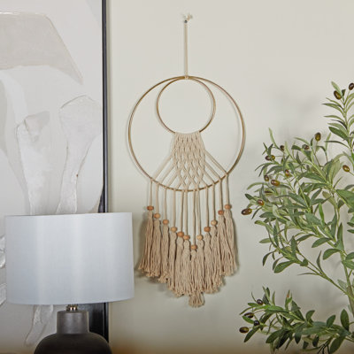 Handmade Boho Abstract Wall Decor on Solid Wood