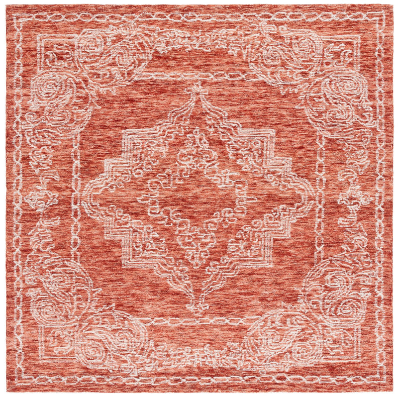 Metro Hand Tufted Wool Pile Oriental Rug, Square 6'