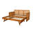 Bruke Daybed Frame with Pop Up in Honey Finish (Mattresses Not Included)