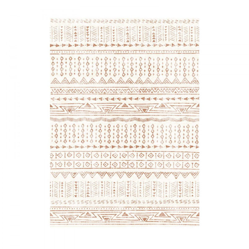 Geometric Faux Fur Area Rug, Rectangle 152.4 x 213.4cm