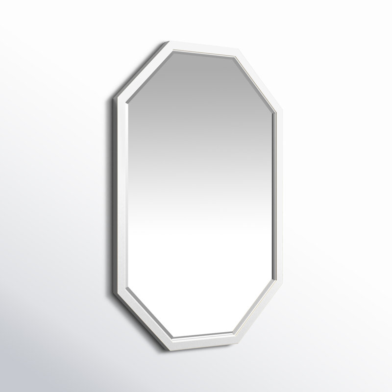 Miroir d'appoint Sarratt, Blanc, 36 po x 24 po
