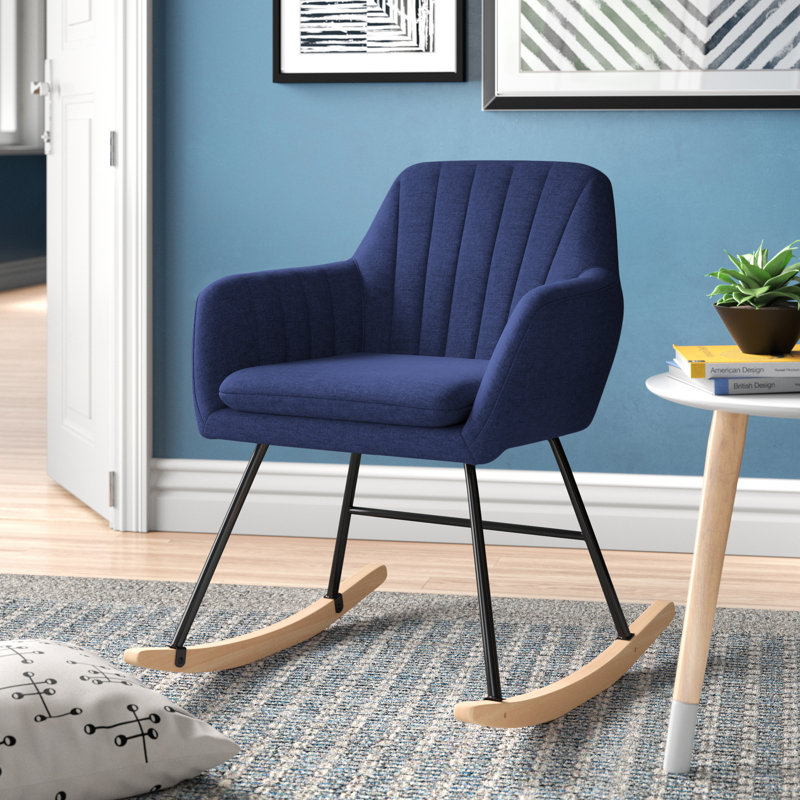 Mullinax Rocking Chair, Dark Blue