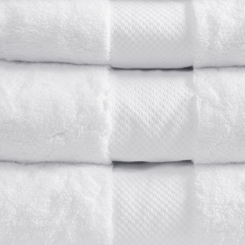 White Turkish Cotton 6-Piece Towel Set