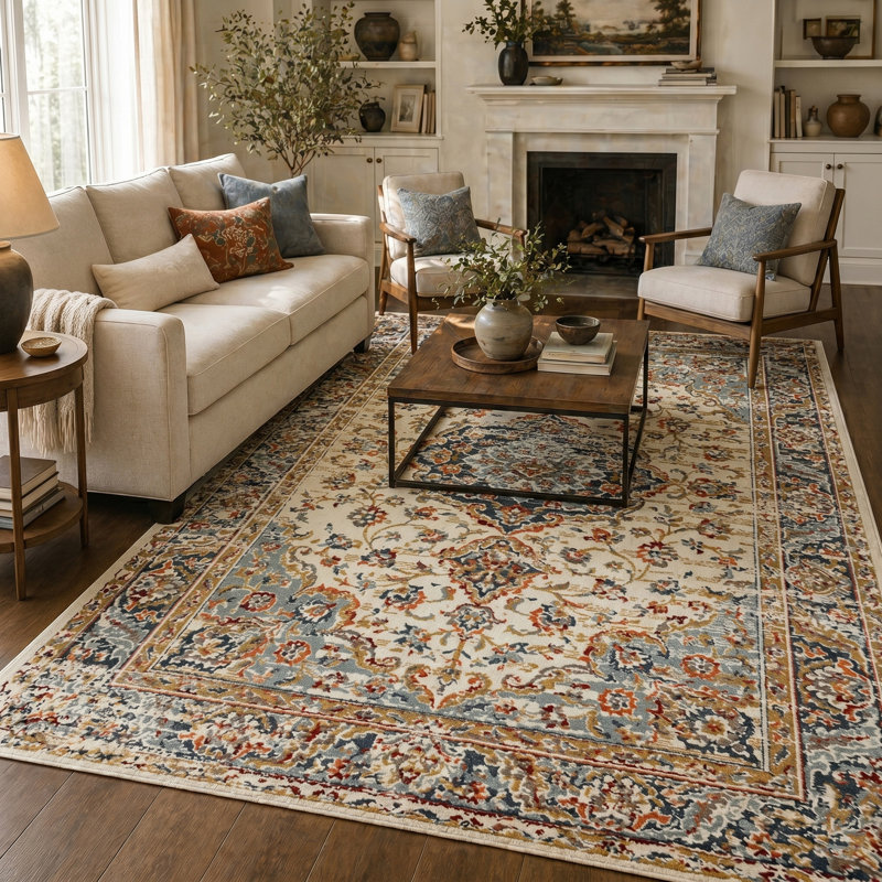 Tapis d'intérieur durable Massimo Medallion, Rectangle 2 pi x 3 pi
