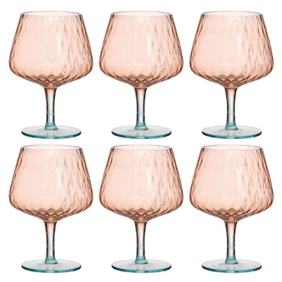 Verres à vin à deux tons