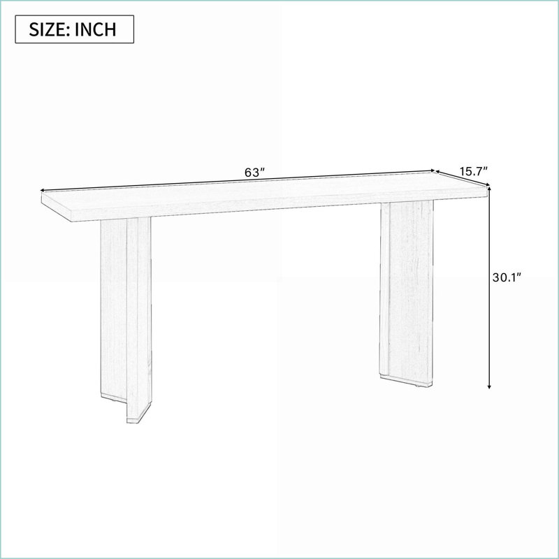 Table basse minimaliste en placage de pin avec pieds géométriques, facile à assembler pour le salon Couloir, Noir