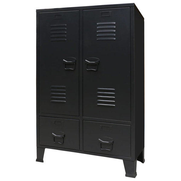 Trent Austin Evie Wardrobe Metal Industrial Style & Reviews | Wayfair.co.uk