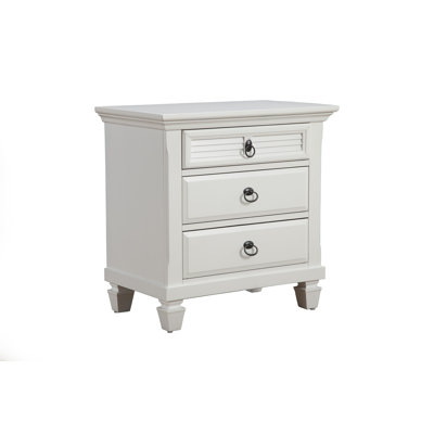 Gleda 28'' W Solid Wood Nightstand