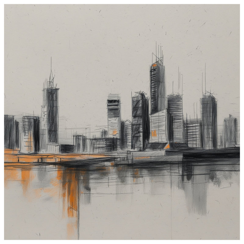 Rideaux de fenêtre Urbanscrement Cityscape, 50 po x 92 po - 1 panneau, Blockout