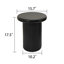 Ensemble de tables basses rondes modernes - Combinaison de tables doubles avec pieds de table cannelés uniques