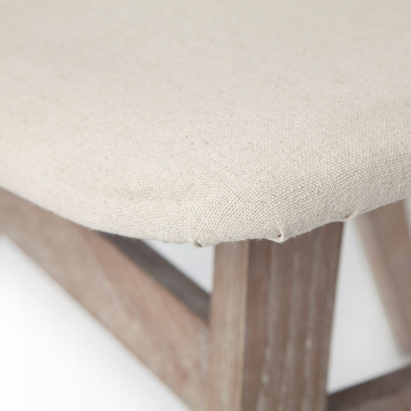 Chaise rembourrée Bagwell de couleur crème